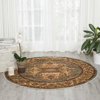 Nourison Delano DEL05 Blue Area Rug Room Image