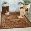 Nourison Delano DEL05 Brick Area Rug Room Image Feature