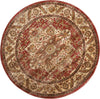 Nourison Delano DEL05 Brick Area Rug 5'3'' X 5'3'' Round