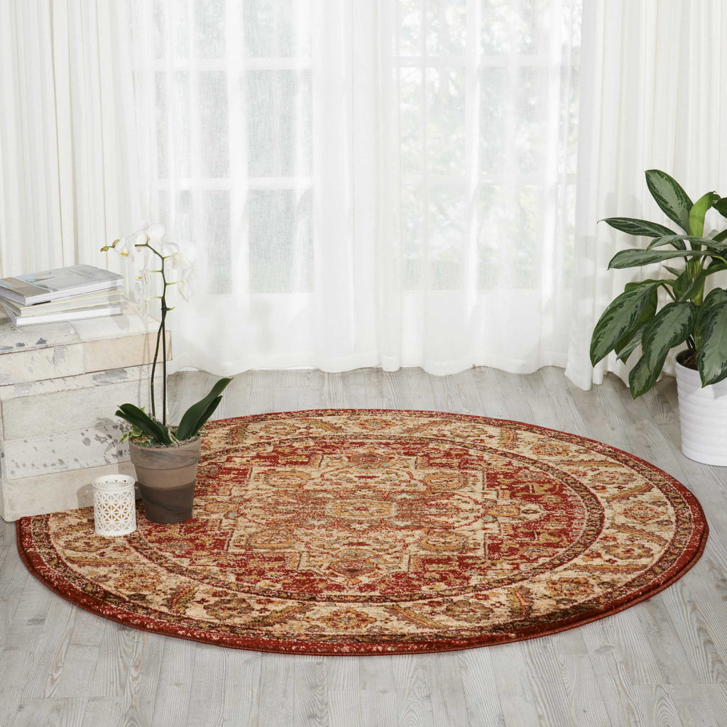 Nourison Delano Del05 Brick Area Rug – Incredible Rugs And Decor