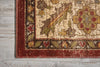 Nourison Delano DEL05 Brick Area Rug Corner Image