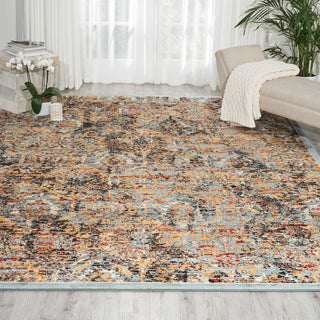 Nourison Delano DEL06 Blue Area Rug Room Image