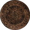 Nourison Delano DEL07 Espresso Area Rug 5'3'' X 5'3'' Round