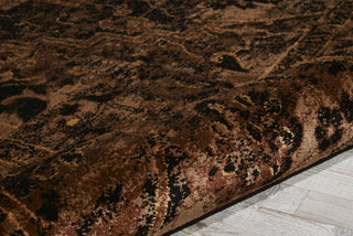 Nourison Delano DEL07 Espresso Area Rug Detail Image