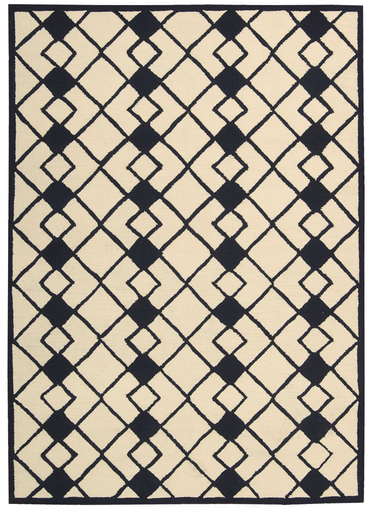 Nourison Decor DER03 Ivory Navy Area Rug main image