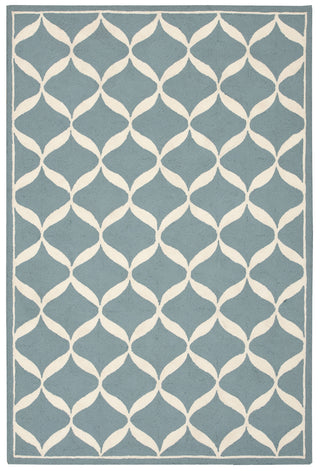 Nourison Decor DER06 Aqua White Area Rug main image