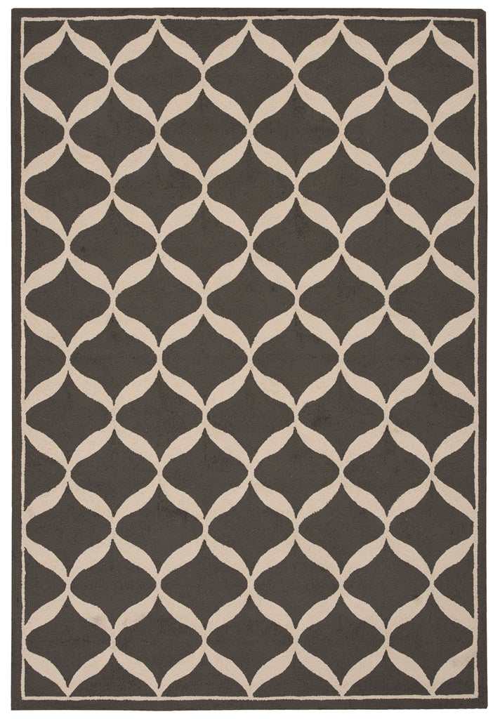 Nourison Decor DER06 Grey White Area Rug main image