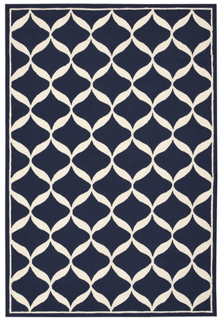 Nourison Decor DER06 Navy White Area Rug main image