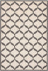 Nourison Decor DER06 White/Light Grey Area Rug Room Image Feature