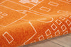 Dws02 Miles DS202 Orange Area Rug by Nourison Detail Image