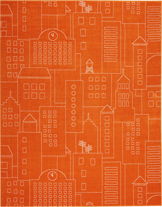 Dws02 Miles DS202 Orange Area Rug by Nourison 8' X 10'