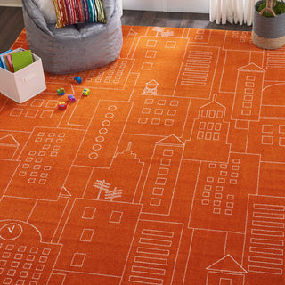 Dws02 Miles DS202 Orange Area Rug by Nourison Room Image