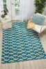 Nourison Dws03 Harper DS300 Blue Area Rug Room Image Feature