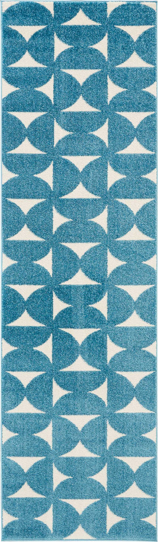 Dws03 Harper DS301 Blue Area Rug by Nourison 2'2'' X 7'6''