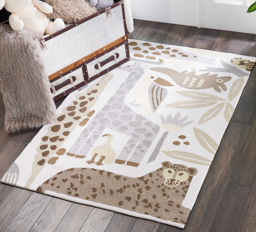 Nourison Dws04 Bailey DS400 Grey Area Rug Room Image Feature