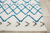 Dws05 Kamala DS500 White Blue Area Rug by Nourison Detail Image