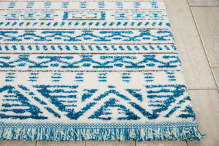 Dws05 Kamala DS503 Ivory Blue Area Rug by Nourison Detail Image