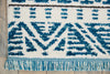 Dws05 Kamala DS503 Ivory Blue Area Rug by Nourison Corner Image