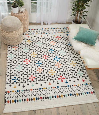 Dws05 Kamala DS504 White Area Rug by Nourison Room Image