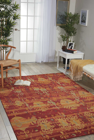 Nourison Dune DUN05 Flame Area Rug 6' X 8' Feature