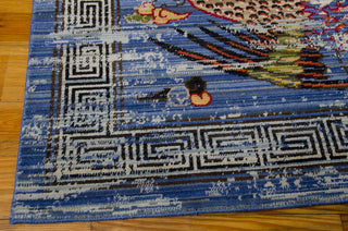 Nourison Dynasty DYN03 Imperial Midnight Area Rug by Barclay Butera 9' X 9'