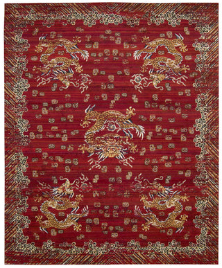 Nourison Dynasty DYN04 Emperor Oxblood Area Rug by Barclay Butera main image