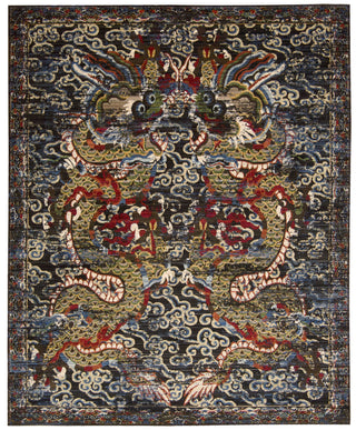 Nourison Dynasty DYN05 Empress Midnight Area Rug by Barclay Butera main image