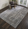 Nourison Ellora ELL03 Slate Area Rug Room Image Feature