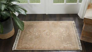 Nourison Elan ELN04 Gold Area Rug Room Image Feature