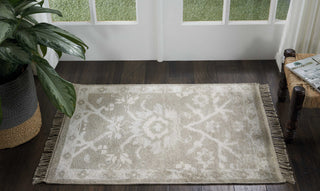 Nourison Elan ELN05 Grey Area Rug Room Image Feature