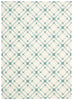 Nourison Enhance EN005 Ivory Turquoise Area Rug main image