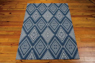 Nourison Enhance EN198 Blue Area Rug Main Image Feature