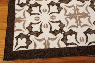 Nourison Enhance EN200 Brown Area Rug Corner Image