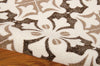 Nourison Enhance EN200 Brown Area Rug Detail Image