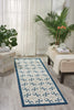 Nourison Enhance EN200 Blue Area Rug 3' X 8'