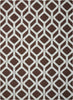 Nourison Enhance EN003 Chocolate Blue Area Rug 5' X 7'