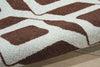 Nourison Enhance EN003 Chocolate Blue Area Rug Detail Image