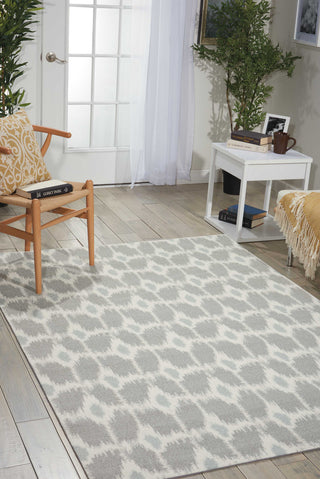 Nourison Enhance EN199 Grey Area Rug Room Image Feature