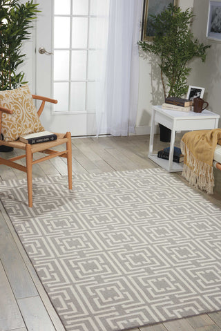 Nourison Enhance EN202 Grey/Beige Area Rug Room Image Feature