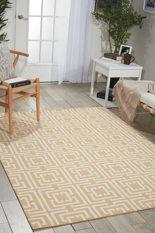 Nourison Enhance EN202 Tan Area Rug Room Image Feature