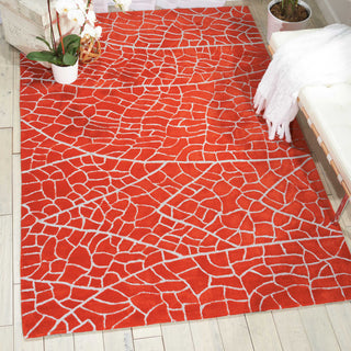 Nourison Escalade ESC01 Flame Area Rug Room Image Feature