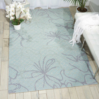 Nourison Escalade ESC12 Seafoam Area Rug Room Image Feature