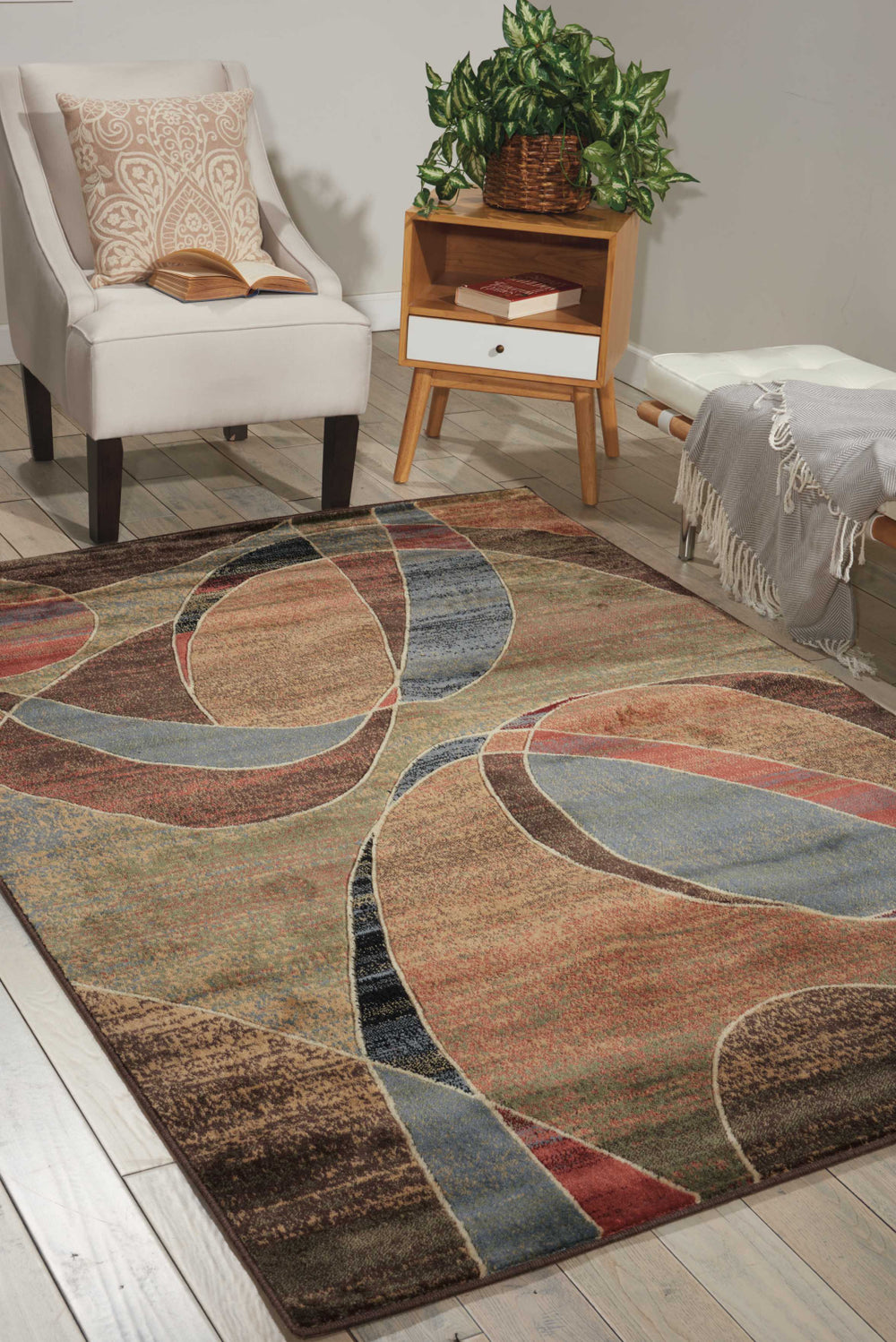 Nourison Expressions XP07 Multicolor Area Rug Room Image Feature