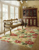 Nourison Fantasy FA17 Cream Area Rug 5' X 8' Living Space Shot Feature