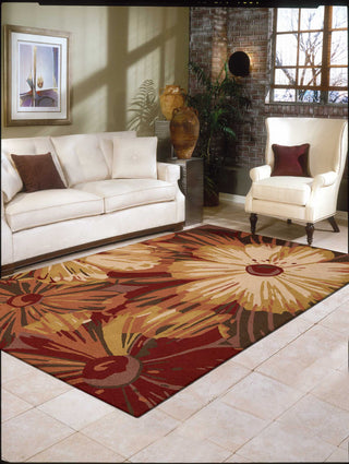 Nourison Fantasy FA19 Cayenne Area Rug Room Image Feature