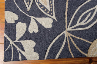 Nourison Fantasy FA21 Smoke Area Rug Corner Image
