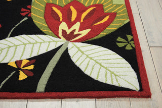 Nourison Fantasy FA12 Black Area Rug Detail Image