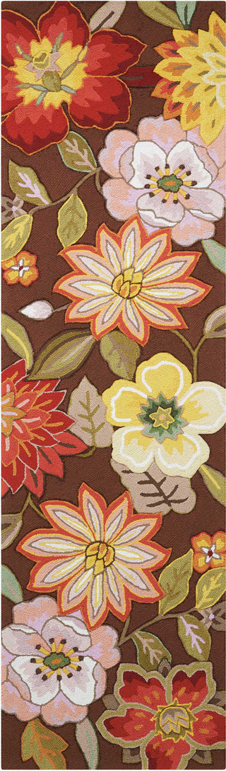 Nourison Fantasy FA18 Chocolate Area Rug 2'3'' X 8' Runner