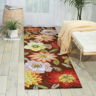 Nourison Fantasy FA18 Chocolate Area Rug Room Image Feature