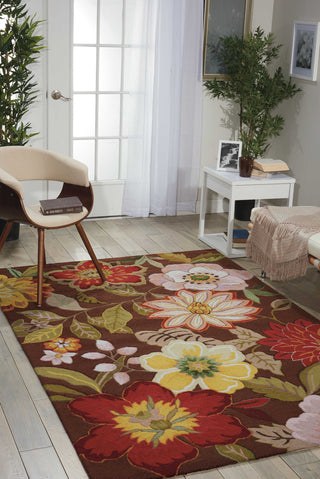 Nourison Fantasy FA18 Chocolate Area Rug Room Image